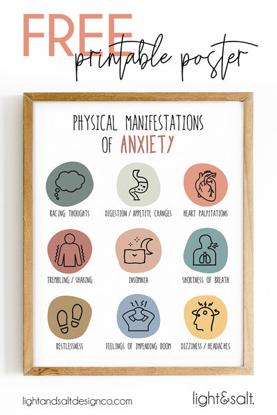 [February FREEBIE] Anxiety poster - Do you suffer anxiety?