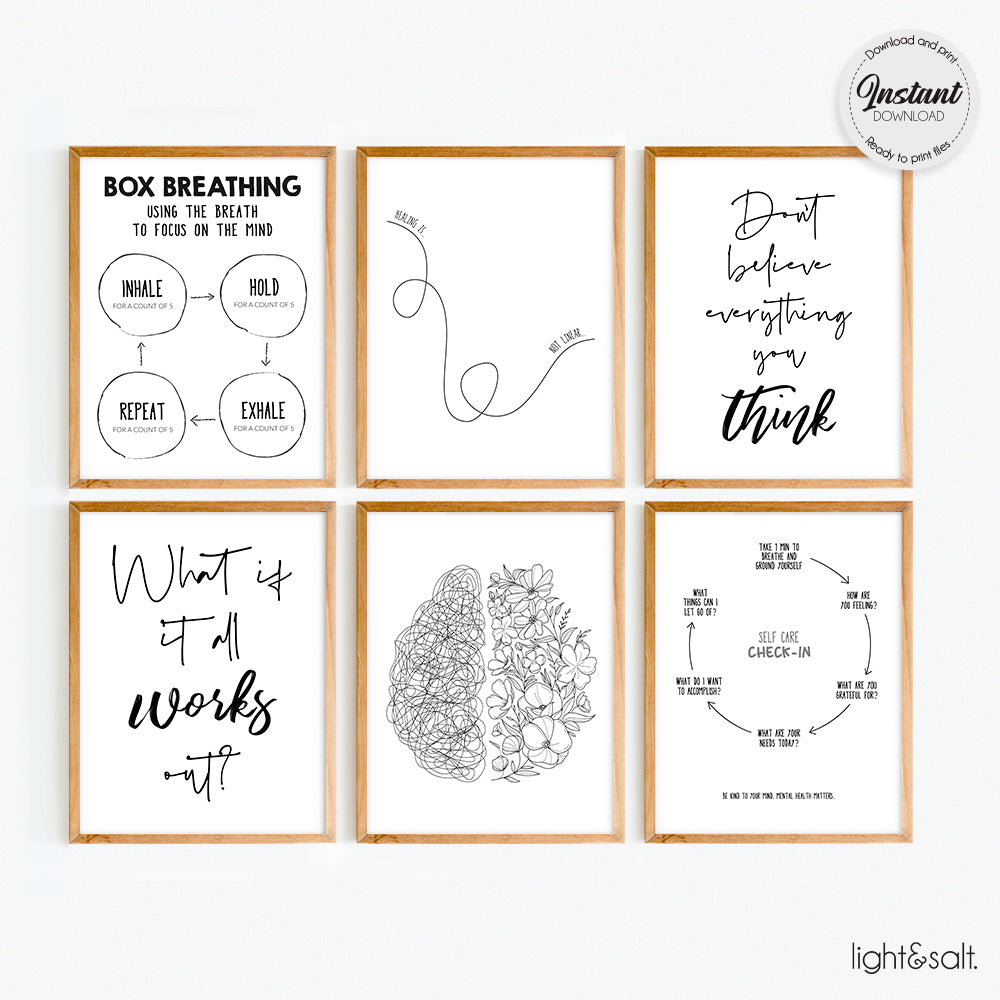 set-of-6-black-and-white-mental-health-posters-lightandsaltdesign