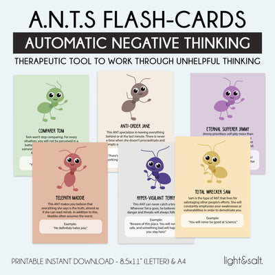 ANTS, Automatic negative thinking cards