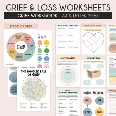 Grief & loss worksheets