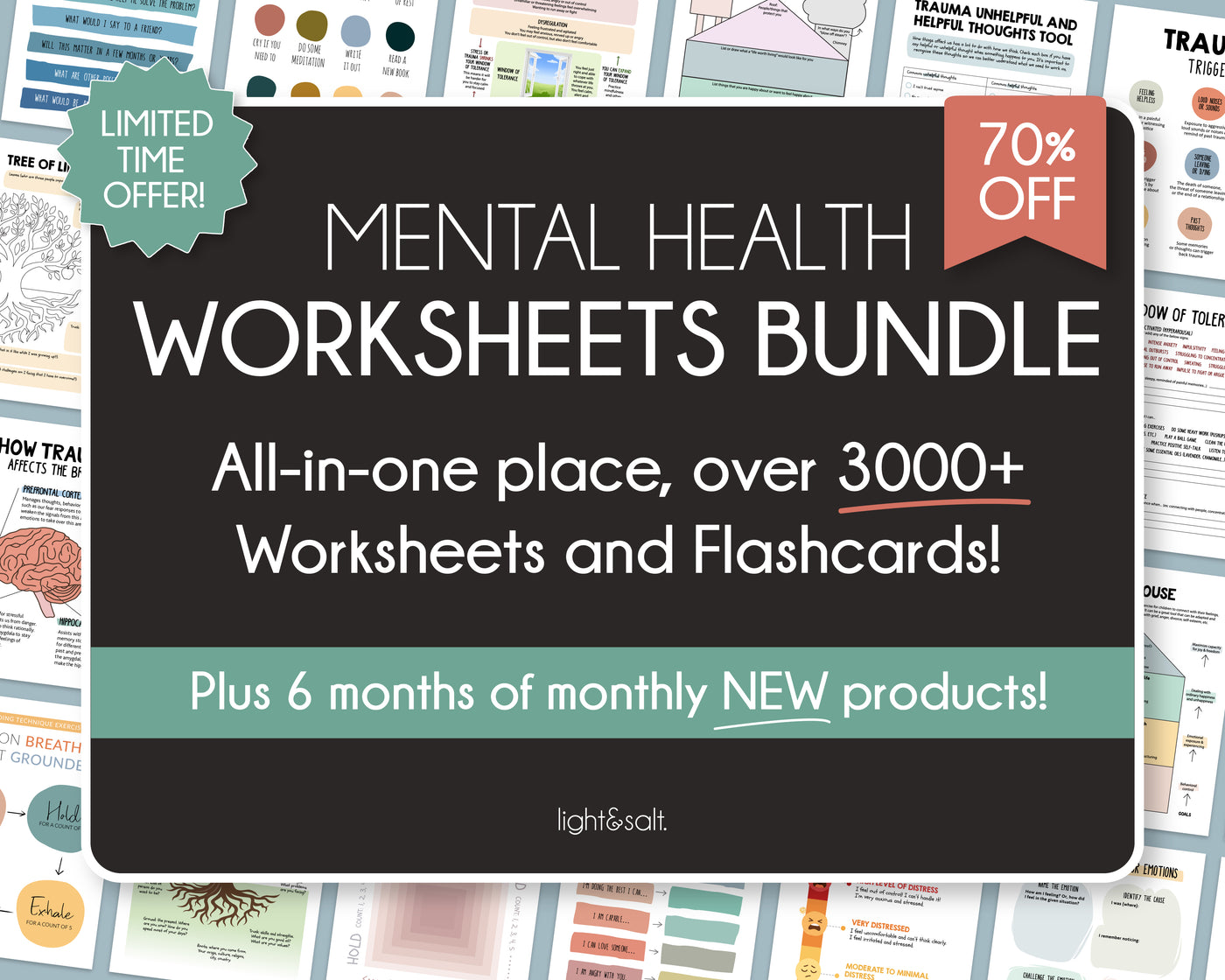 Whole Shop's Worksheets Mega Bundle, 70% OFF