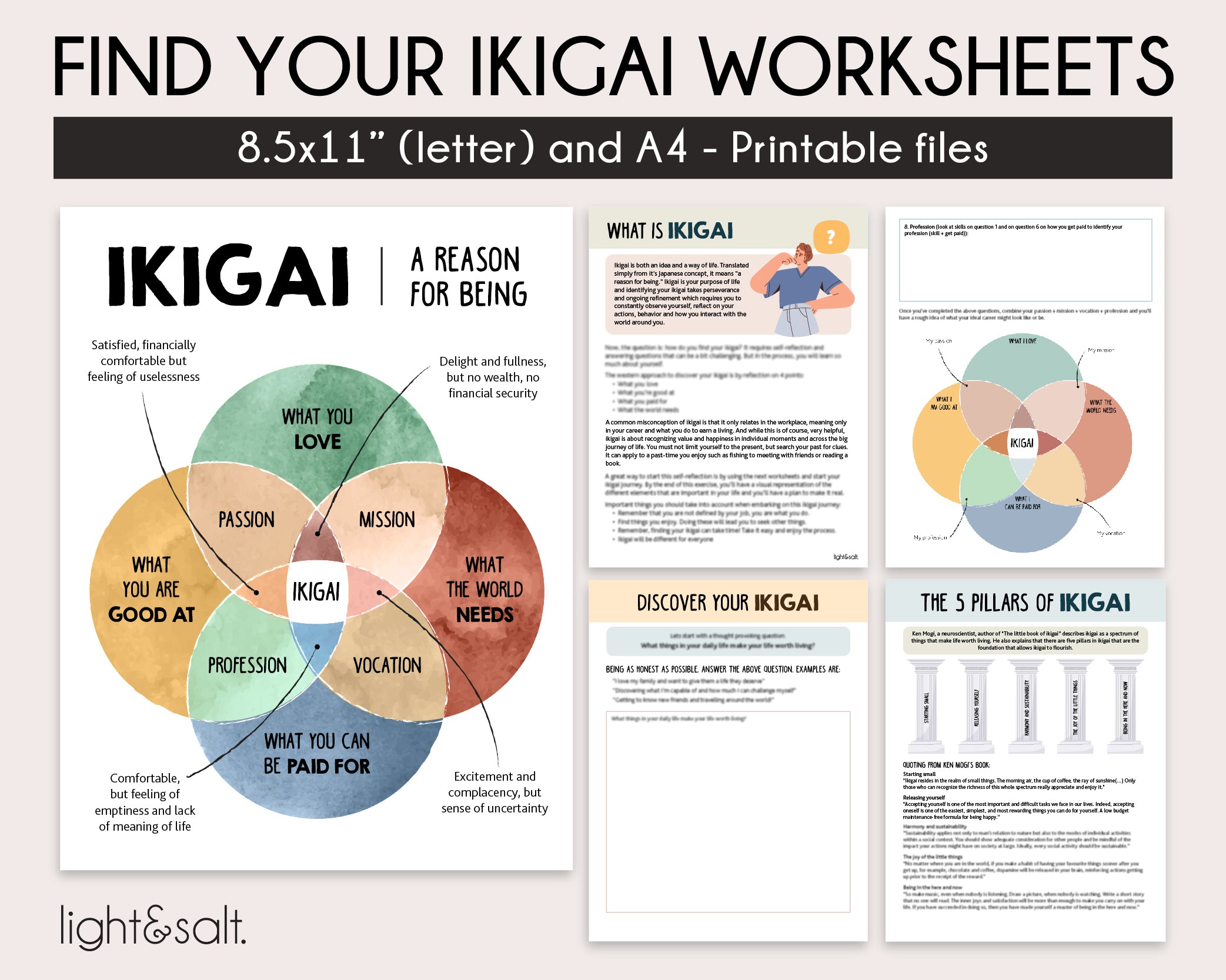 Find Your Ikigai Printable Worksheets LightandSaltDesign find-your-ikigai-printable-worksheets-lightandsaltdesign