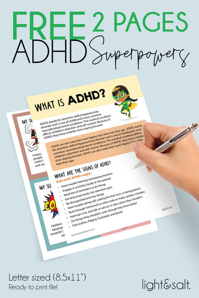 OCTOBER FREEBIE - ADHD Super Powers!