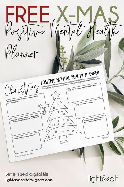 [DECEMBER FREEBIE] Christmas Postive Mental Health Planner!