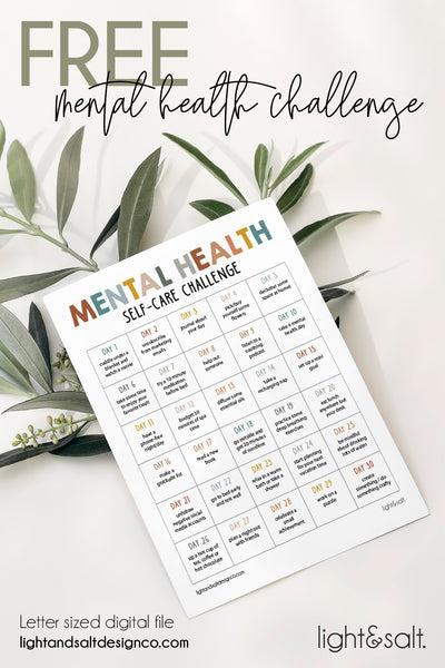 FREE Mental Health 30 day challenge 😱