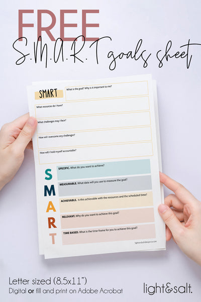 [May FREEBIE] S.M.A.R.T Goals Worksheet