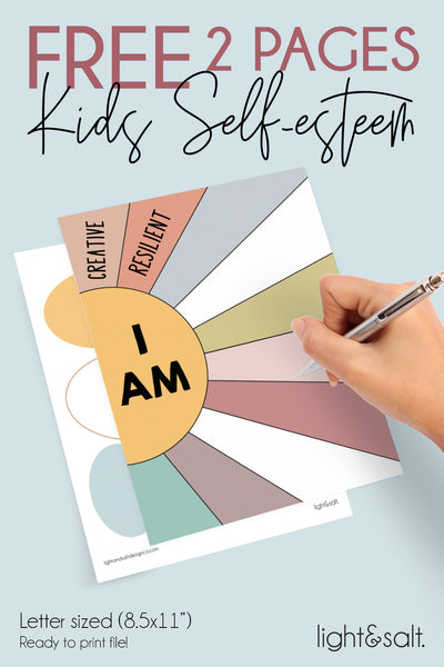 NOVEMBER FREEBIE - Kids Self-esteem 2 pager