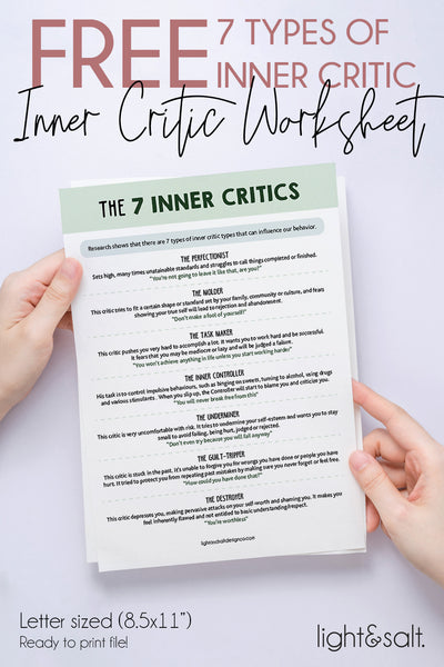 [October FREEBIE] 7 Types of Inner Critic