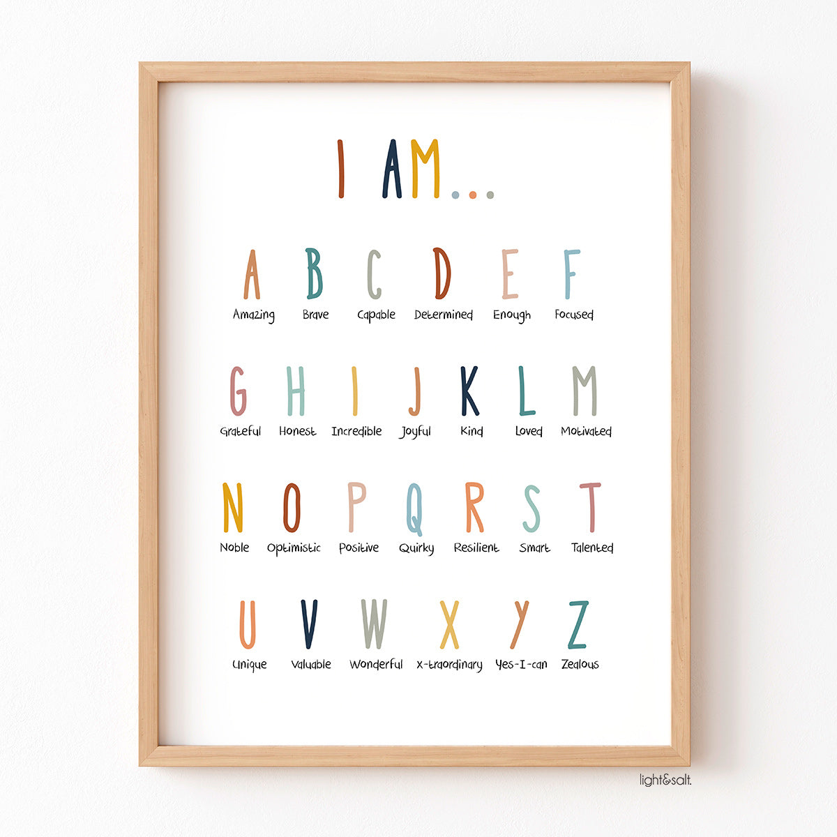 ABC affirmations poster