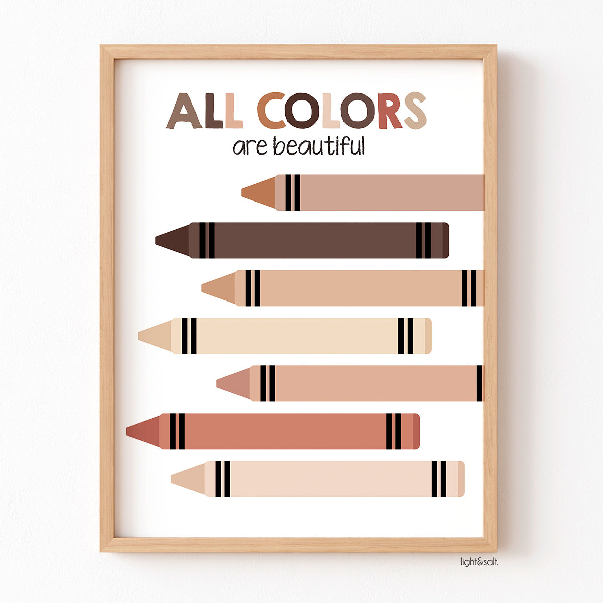 All colors are beautiful diversity & inclusion poster