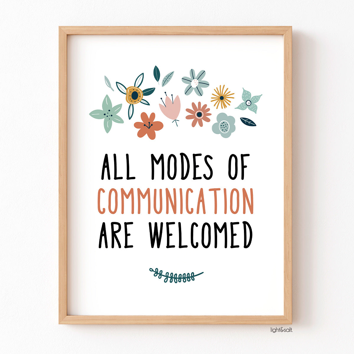 All modes of communication are welcome poster