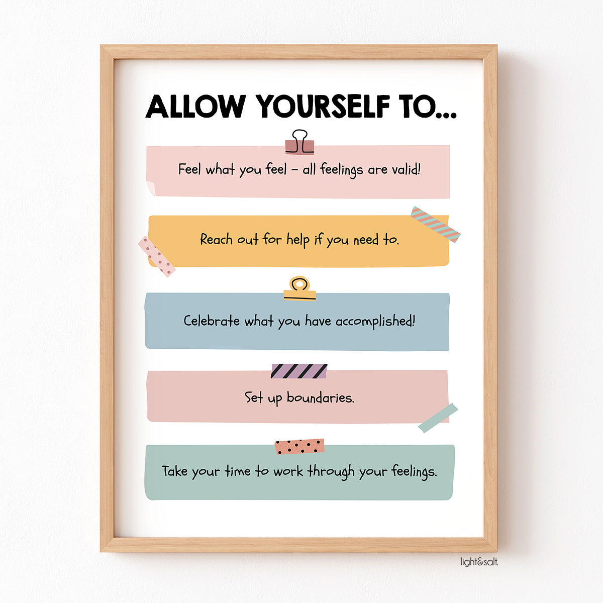 Allow yourself to... poster