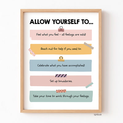 Allow yourself to... poster