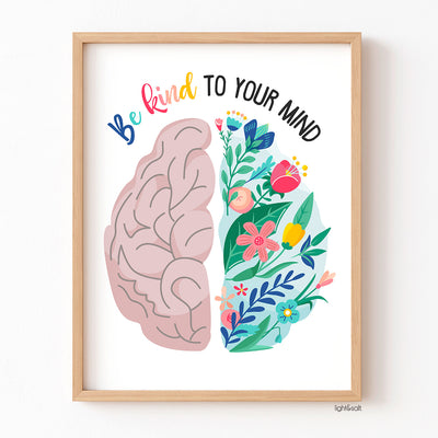 Be kind to your mind poster