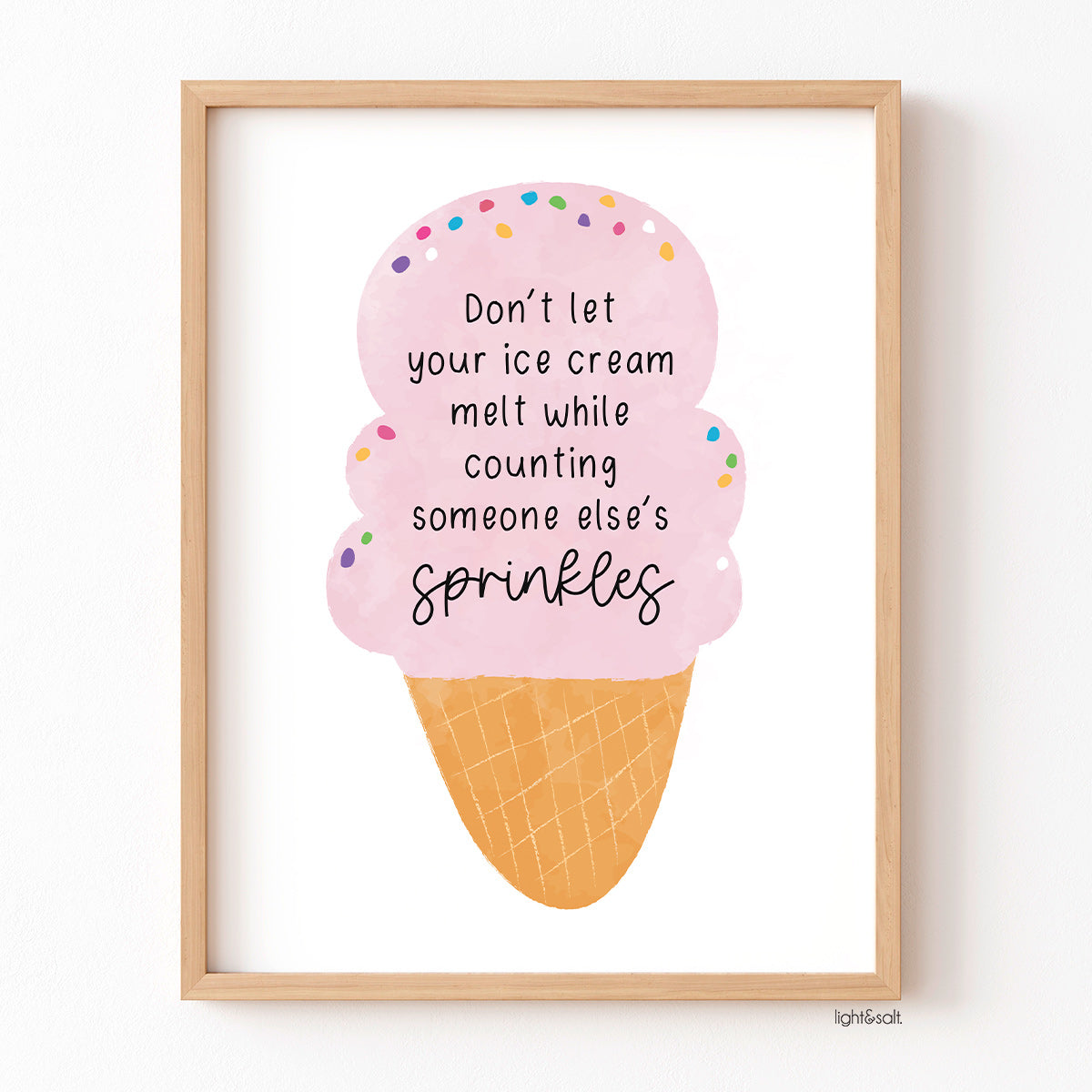 Don't let your ice cream melt while counting someone else's sprinkles