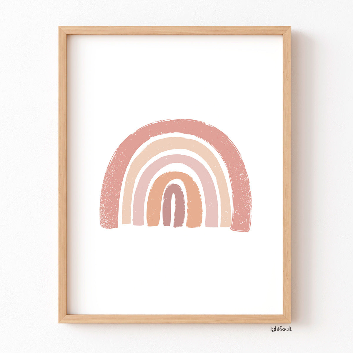 Pink rainbow poster