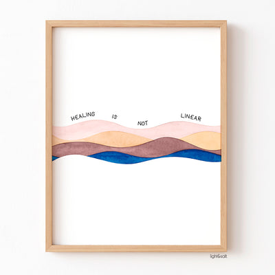 Healing is not linear poster