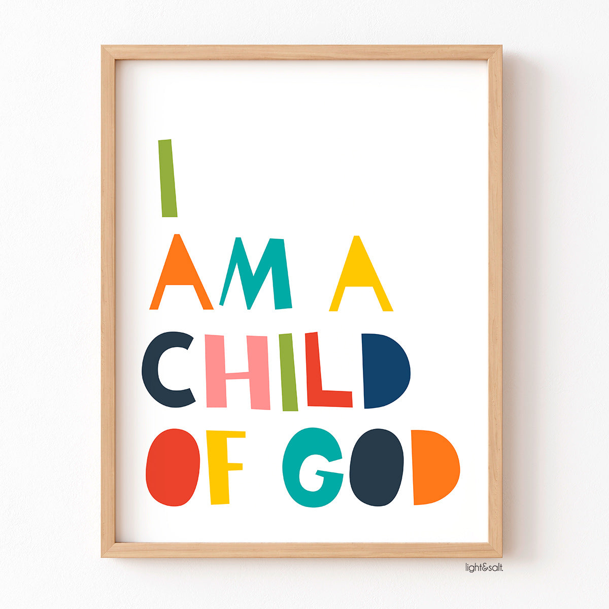 I am a child of God poster