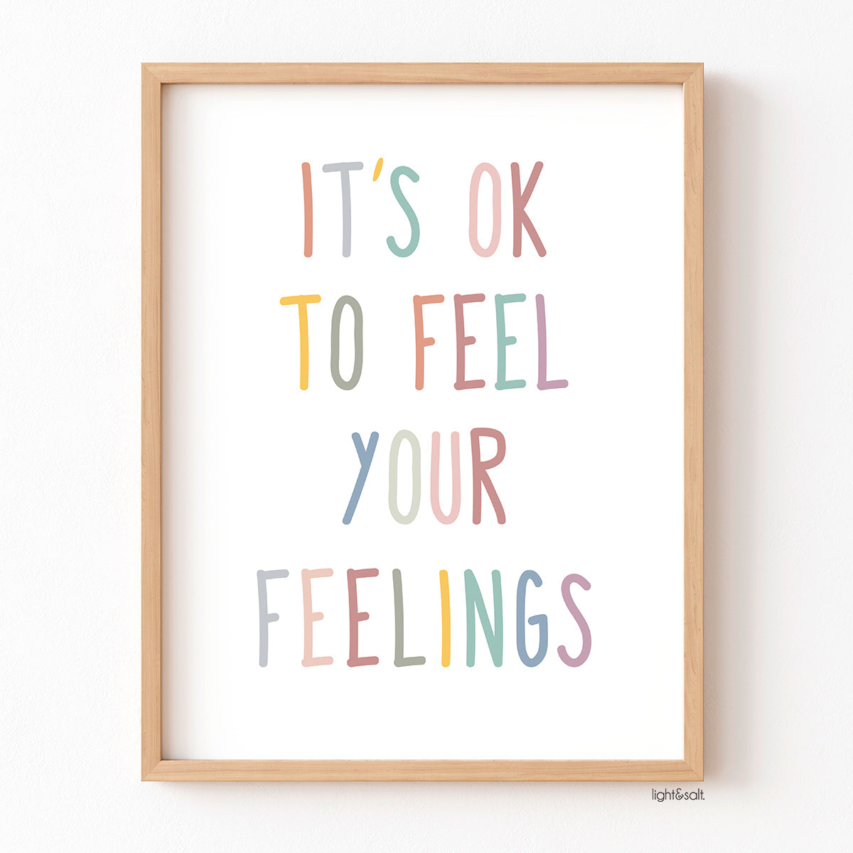 It's ok to feel your feelings poster