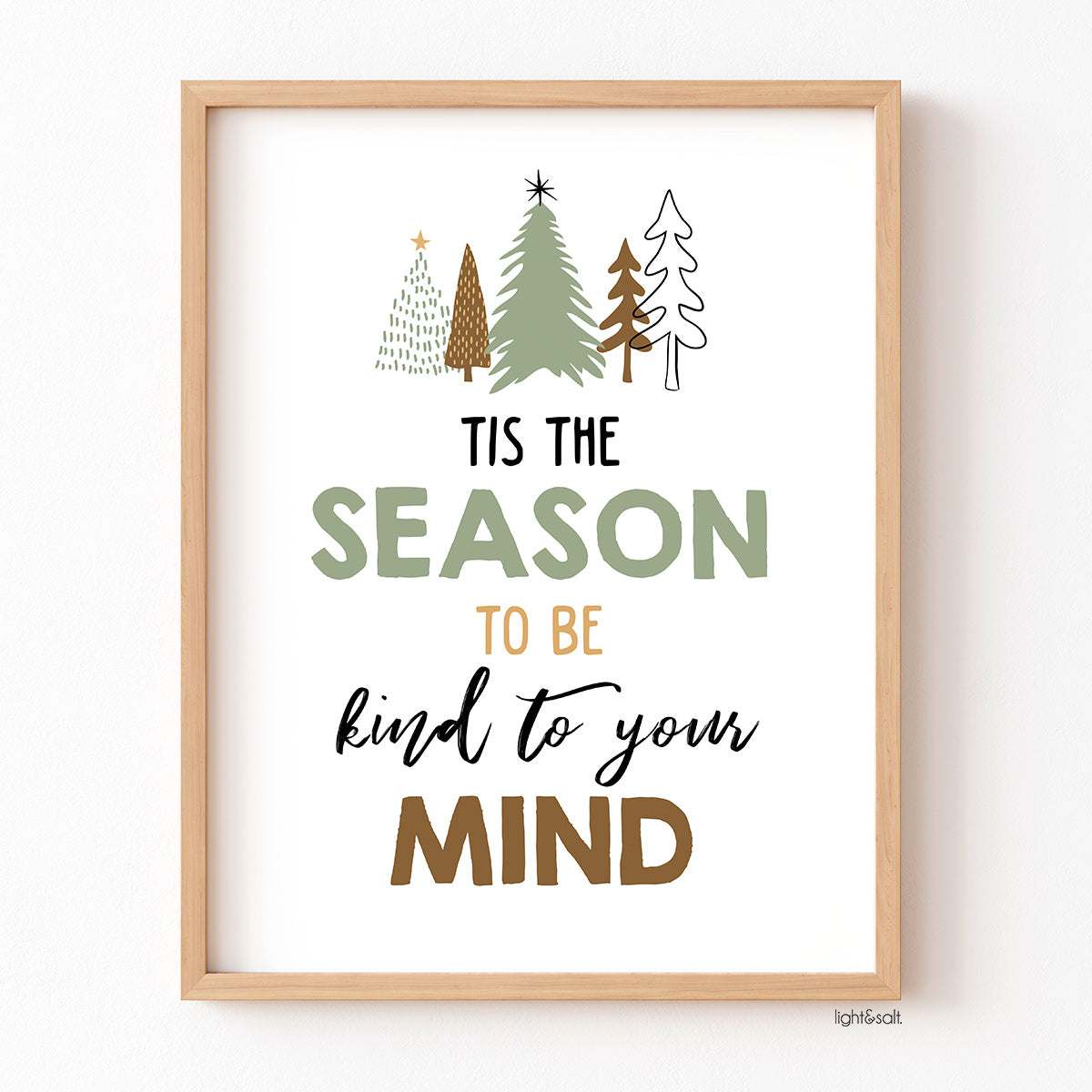 Tis the season to be kind to your mind poster