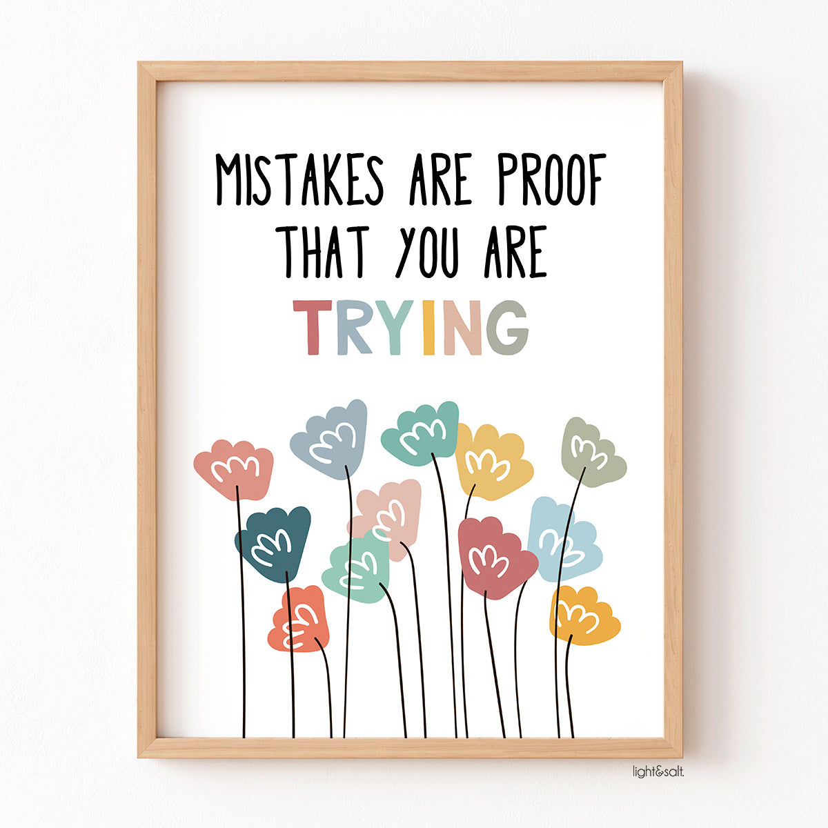 Mistakes are proof that your are trying poster