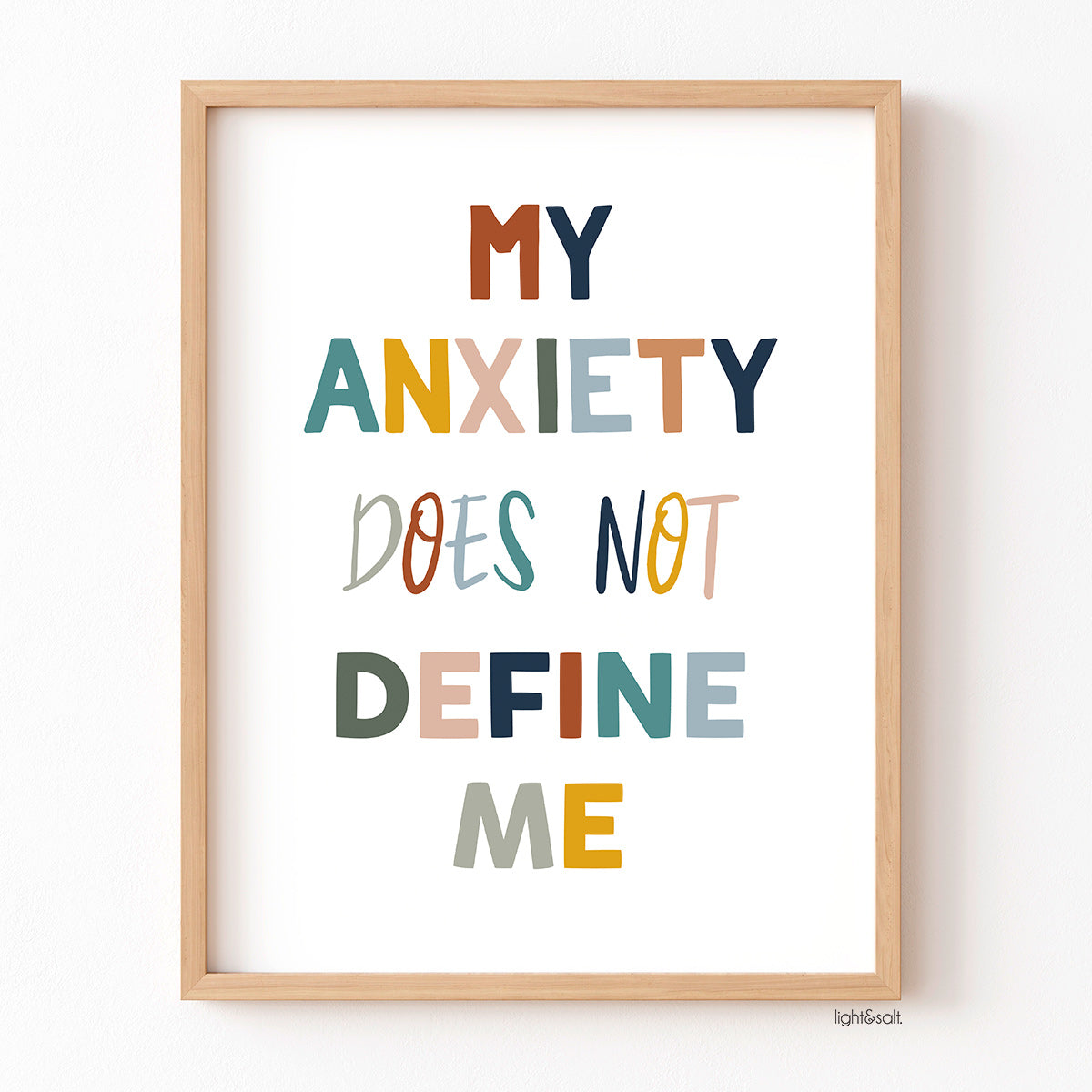 My anxiety does not define me poster