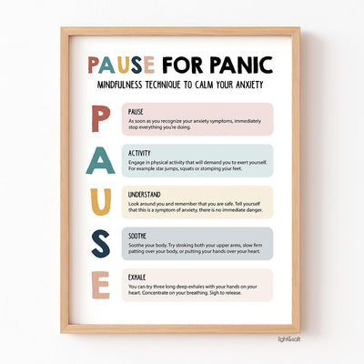 Pause for panic poster