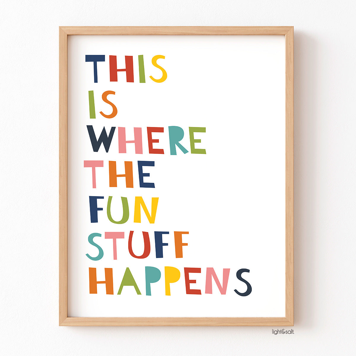 This is where the fun stuff happens poster