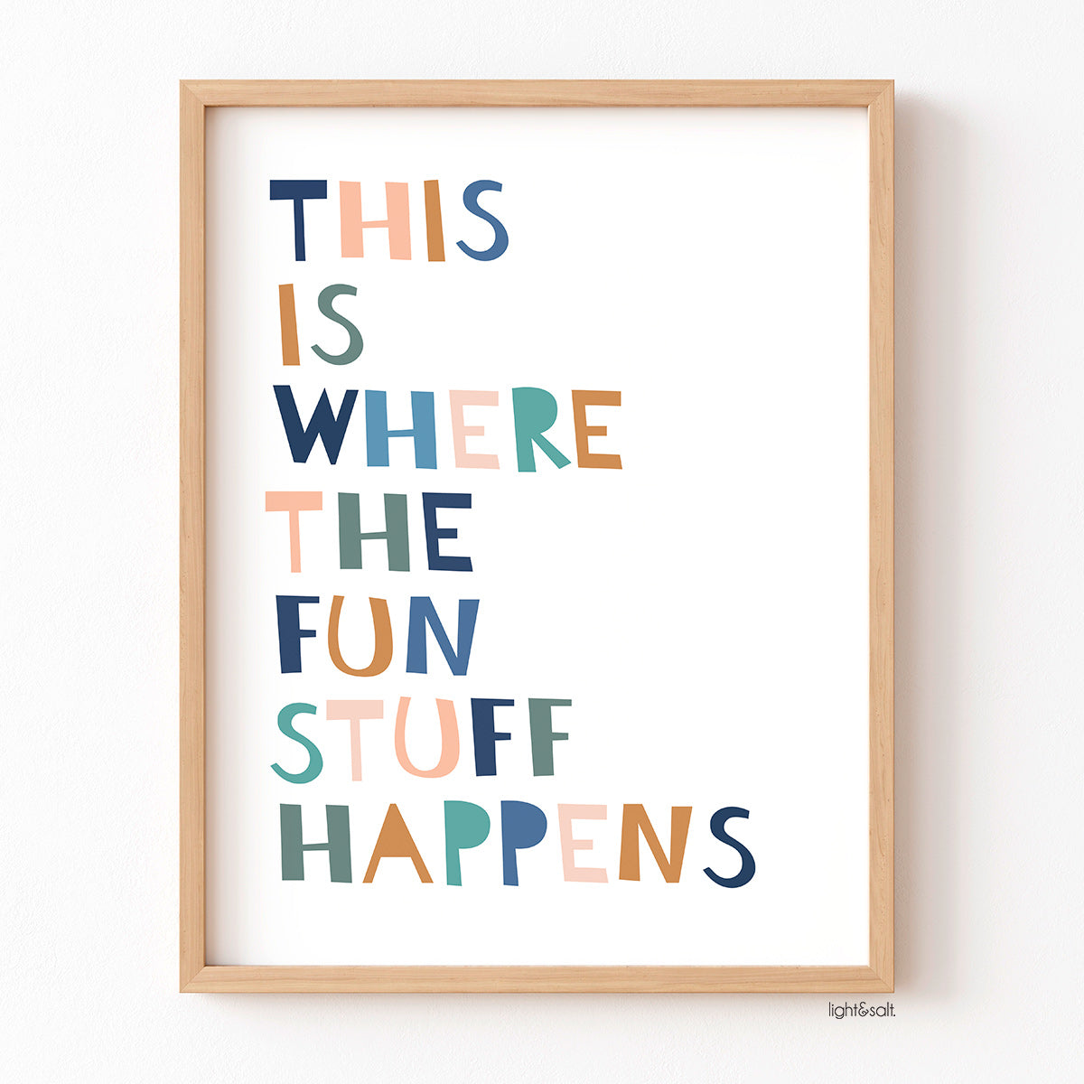 This is where the fun stuff happens poster