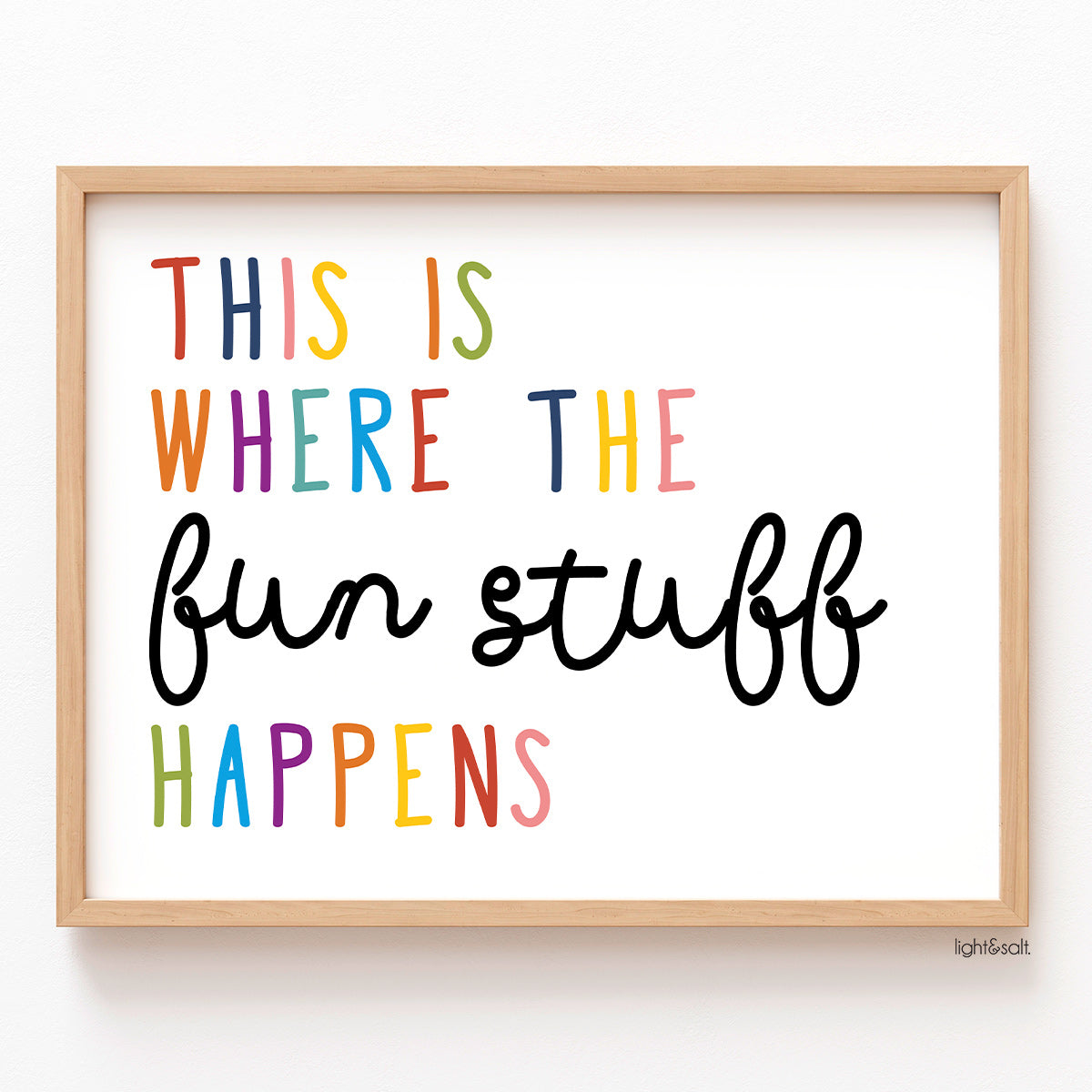 This is where the fun stuff happens poster