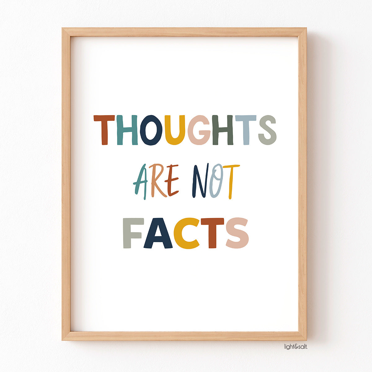 Thougths are not facts poster