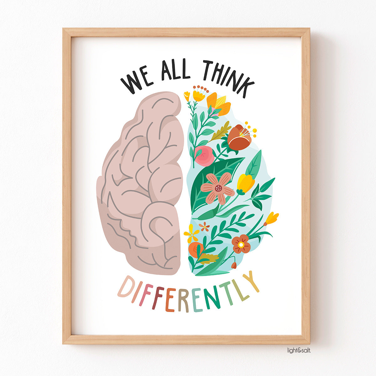 We all think differently poster
