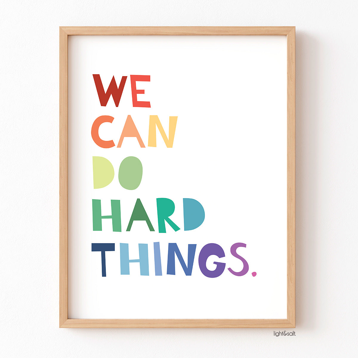 We can do hard things poster