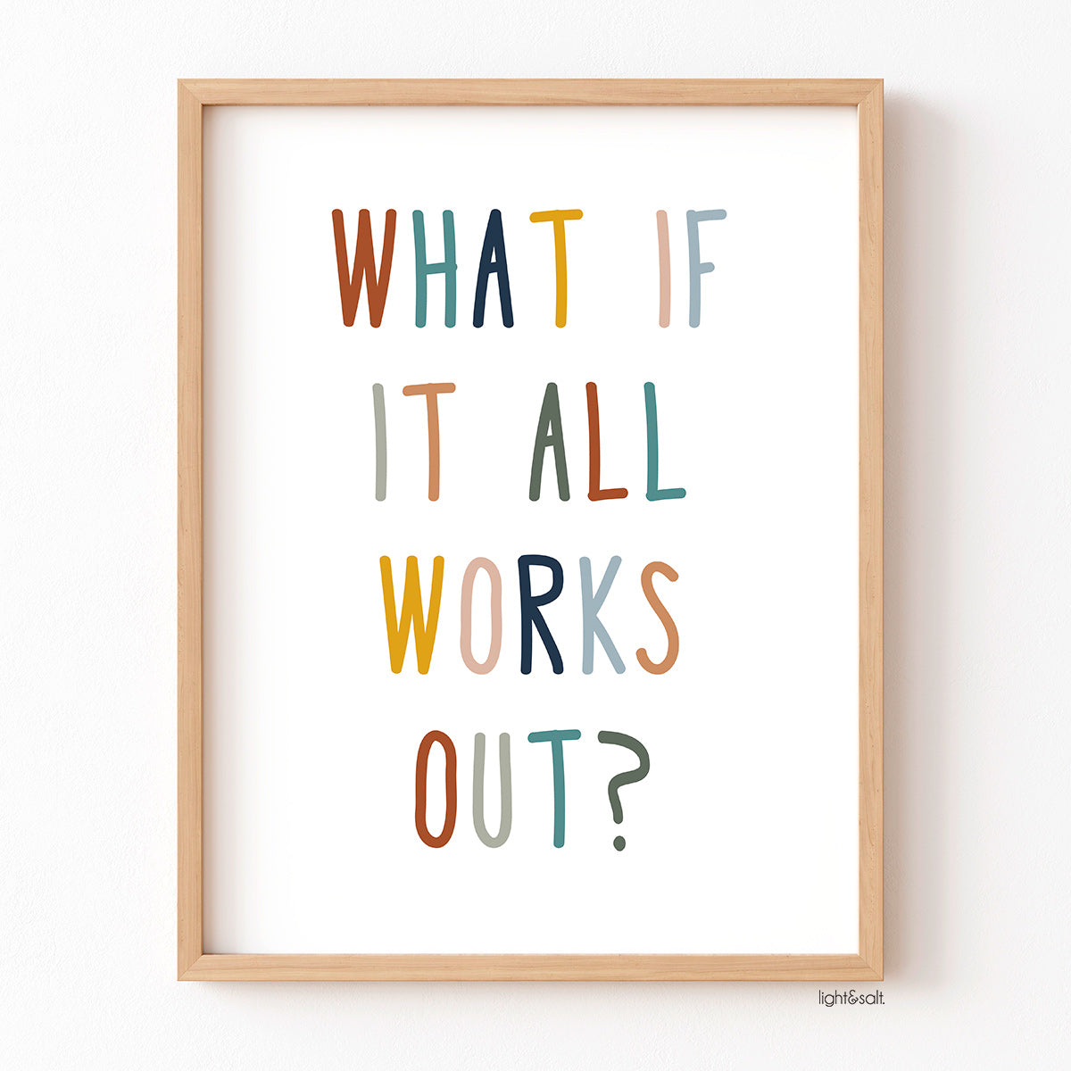 What if it all works out? poster