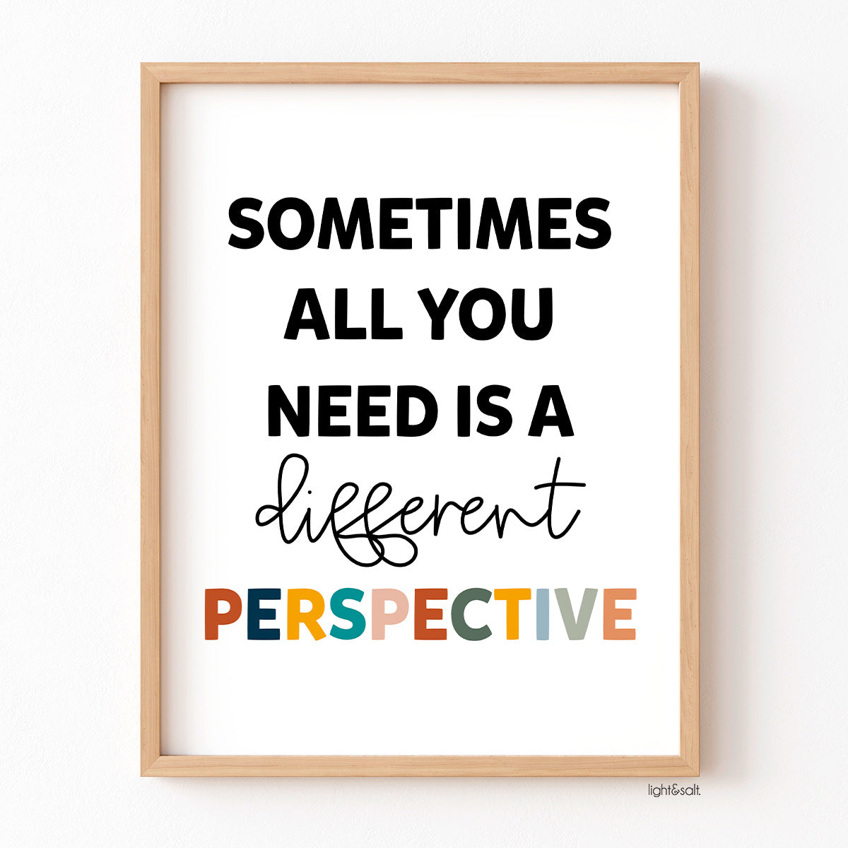 Sometimes you need a different perspective poster