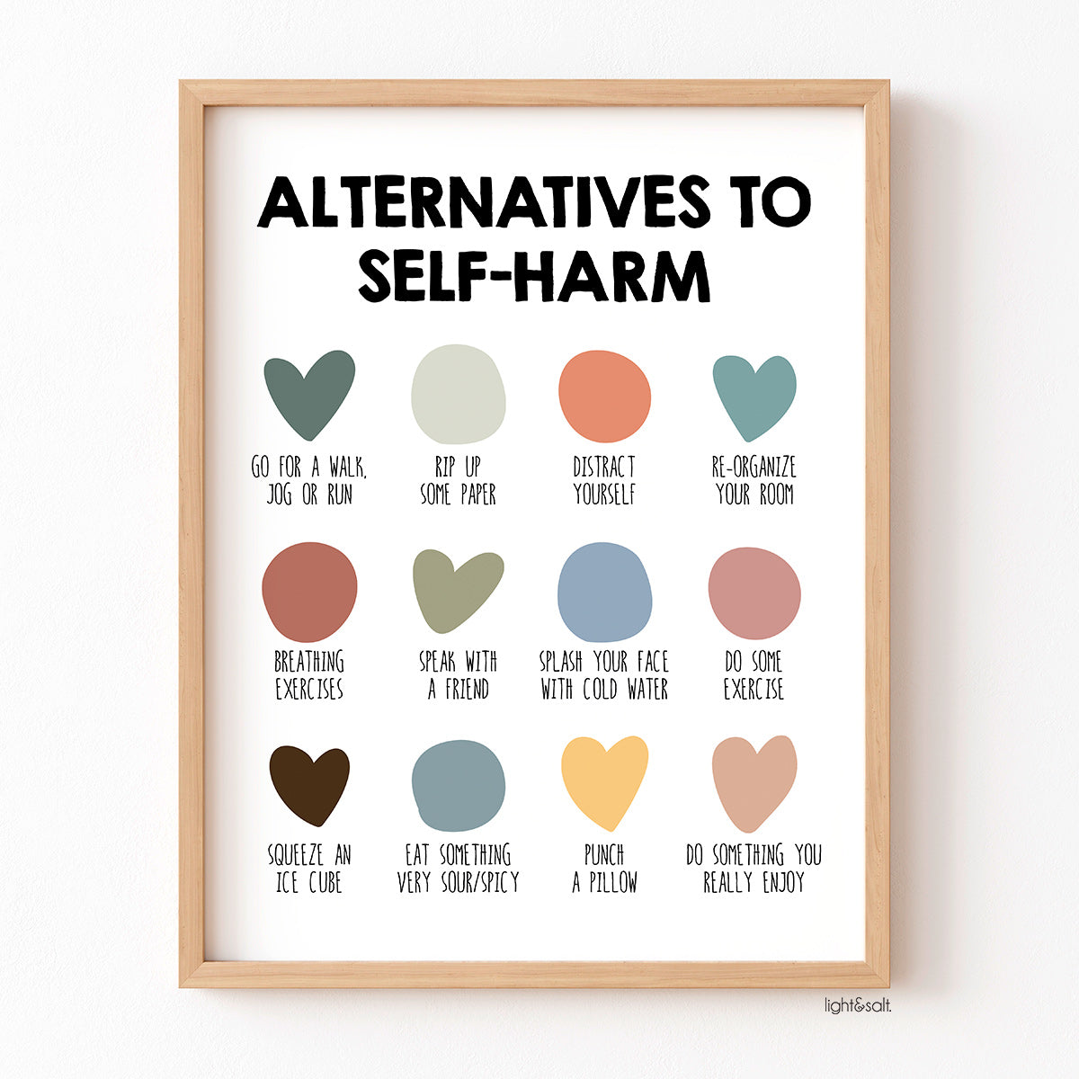 Alternatives to self-harm poster