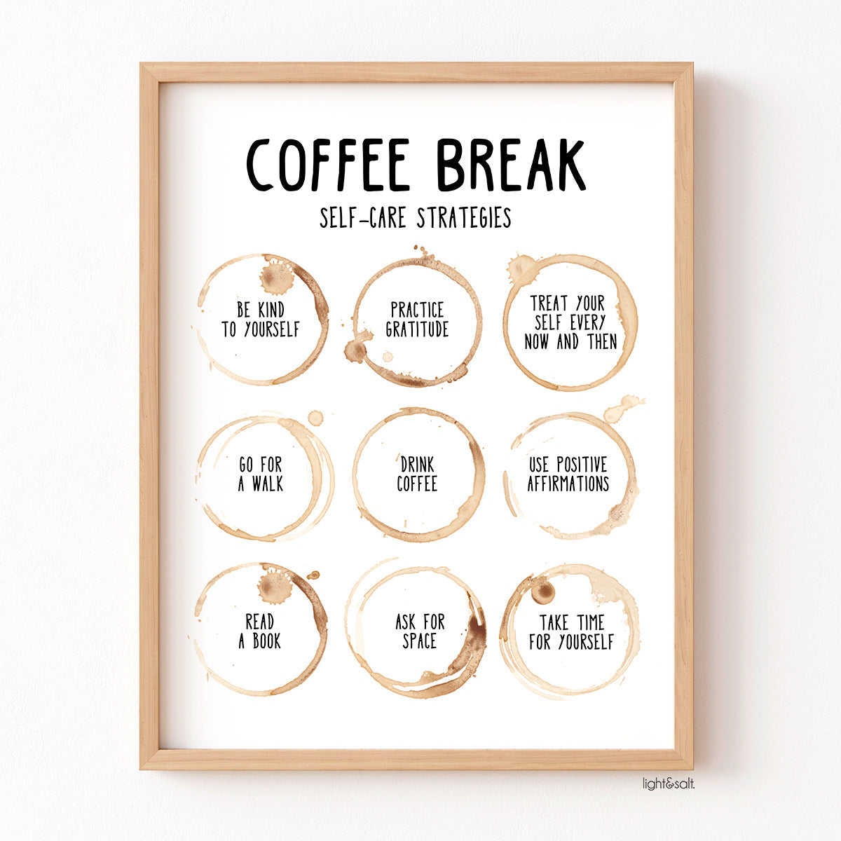 Coffee self care poster