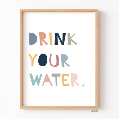 Drink your water poster