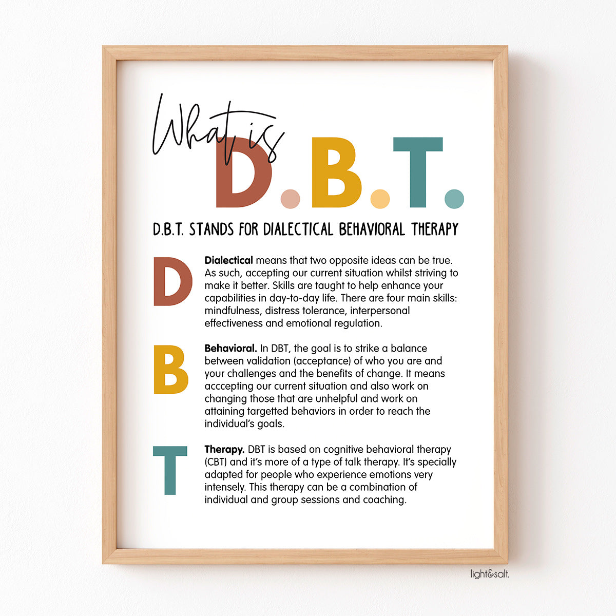 What is DBT poster