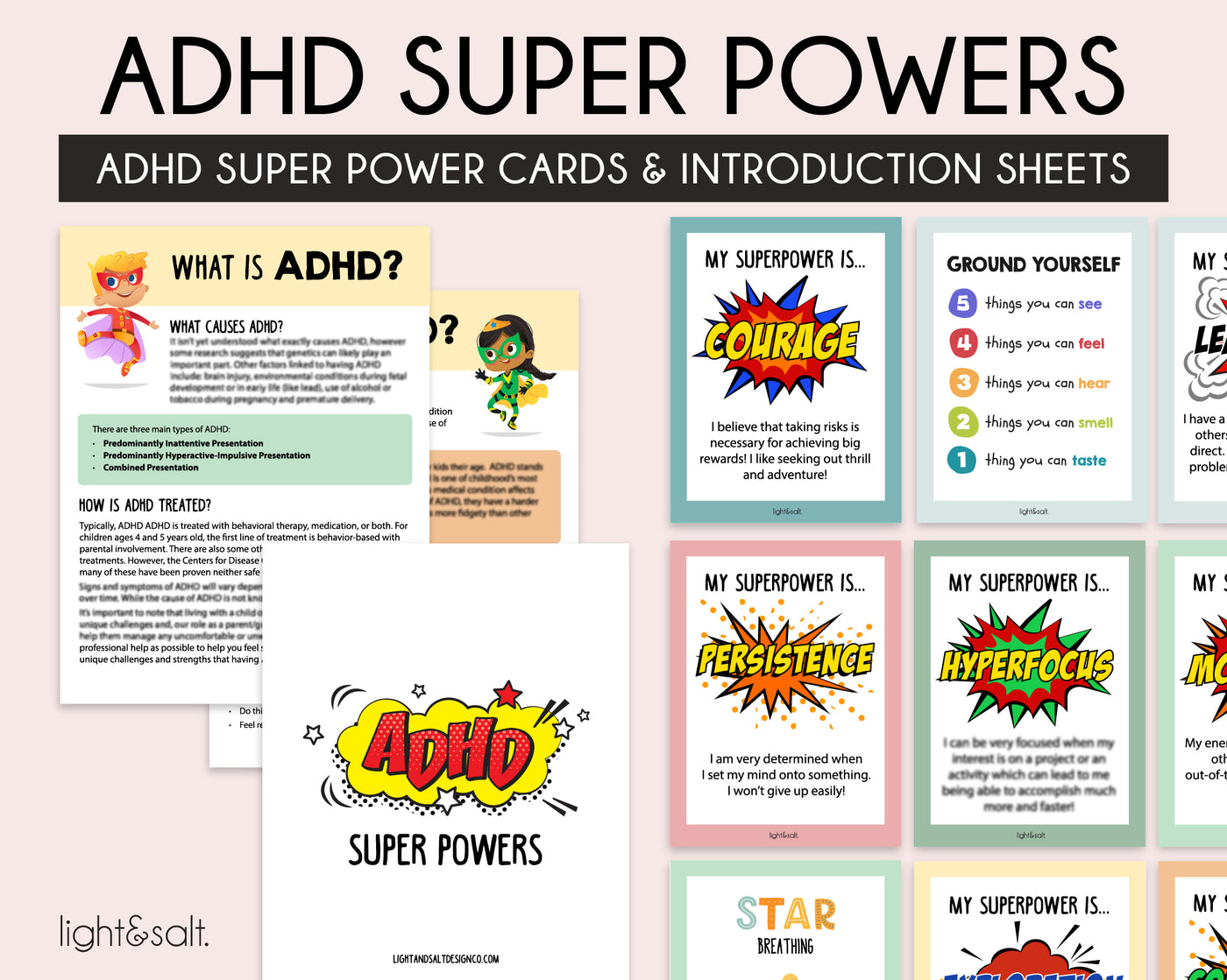 ADHD - Executive functioning worksheet bundle for kids,