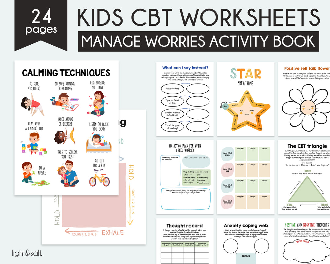 Ultimate CBT Bundle, CBT Therapy Worksheets, 45% OFF – LightandSaltDesign, image size:1080x863