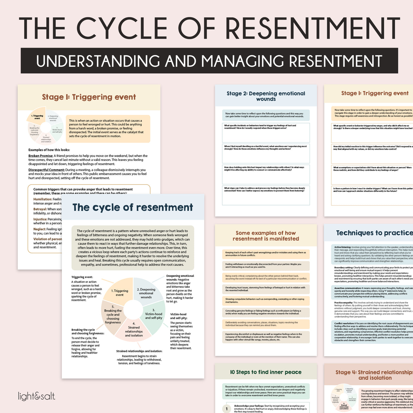 Understanding resentment workbook, The resentment cycle