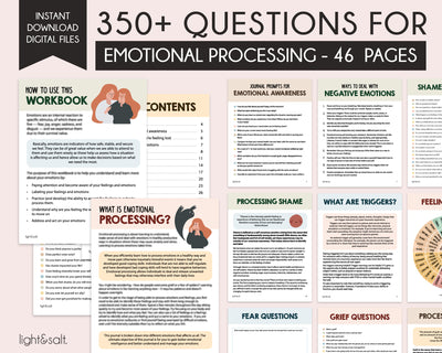 350+ Thought Provoking Questions to help process your emotions, Emotional Processing Journal