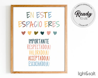 Spanish Counselor office decor, mental health poster set of 12