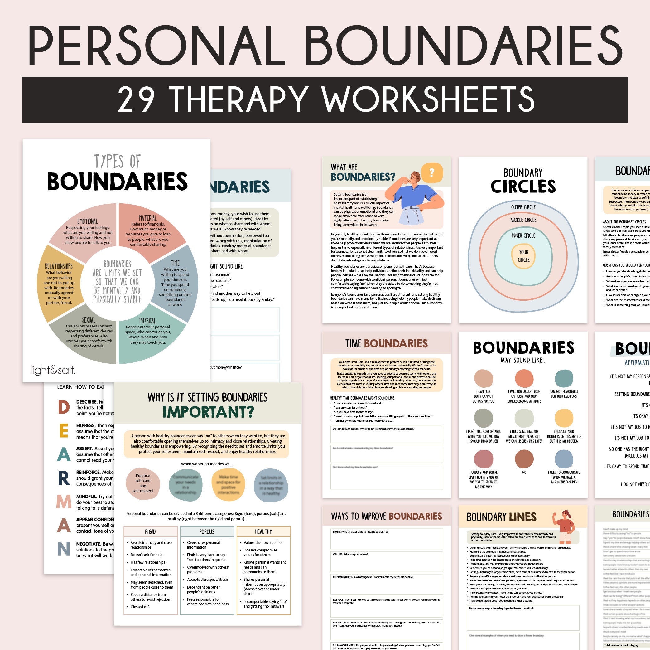 Professional Boundaries Worksheet Worksheets Marriage365®