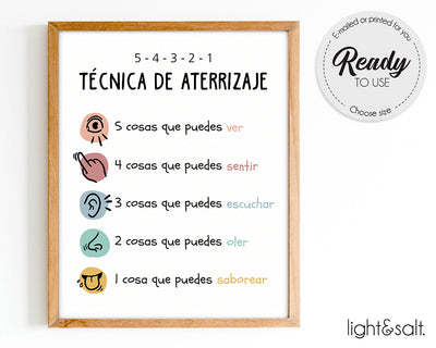 Spanish Counselor office decor, mental health poster set of 12