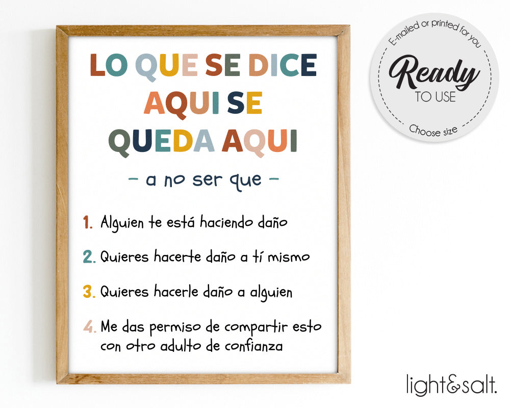 Spanish Counselor office decor, mental health poster set of 12