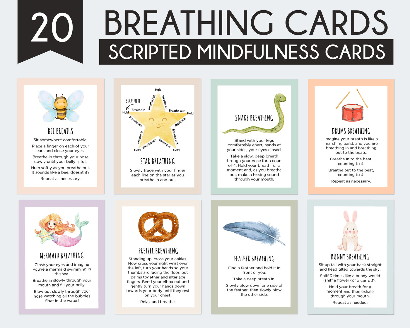 Calming Corner Kit Bundle Worksheets And Posters LightandSaltDesign