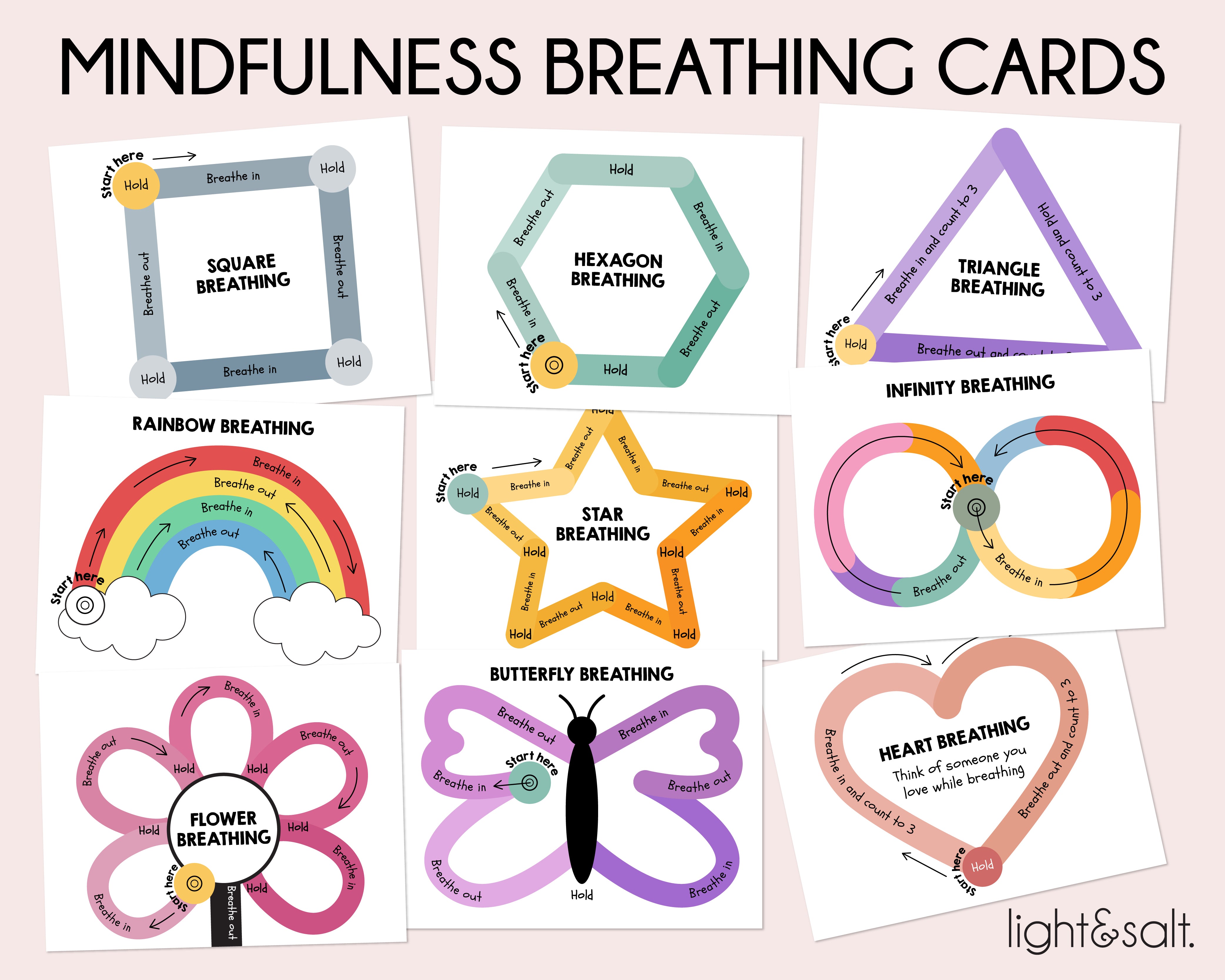 Mindfulness Breathing Exercises Activities for kids – LightandSaltDesign