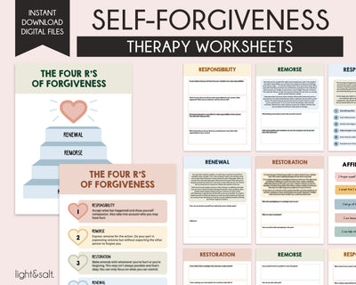 Self-forgiveness worksheets